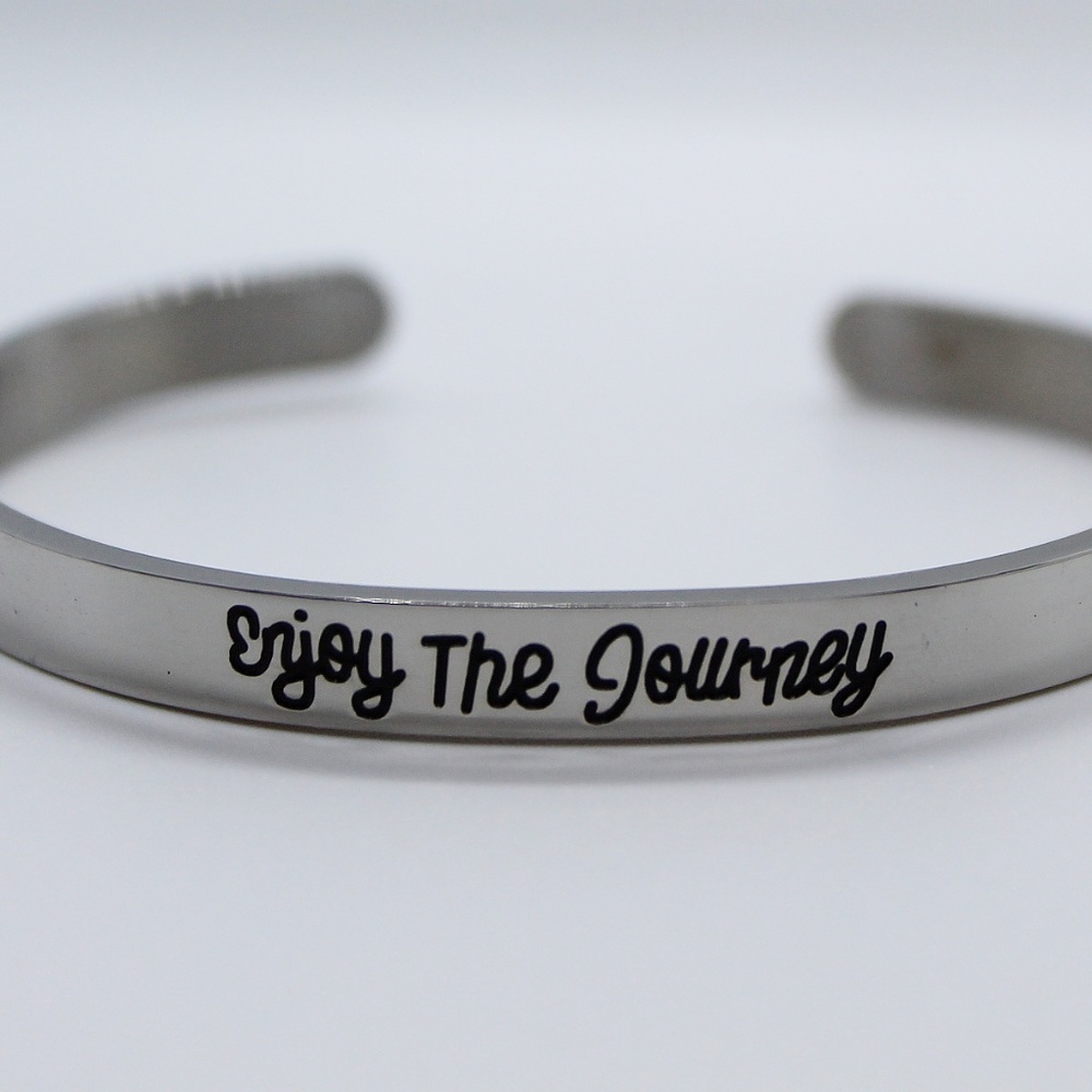 ENJOY THE JOURNEY Cuff Bracelet by Positive Vibez